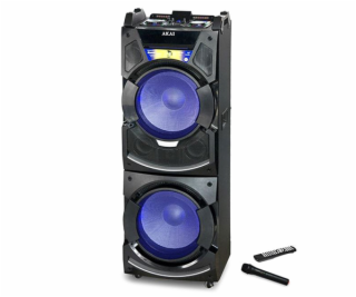 Reproduktor AKAI, DJ-S5H, přenosný, dvojitý port USB a SD...