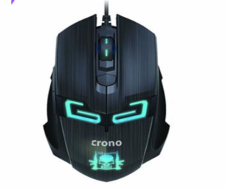 CRONO myš CM647/ gaming/ optická/ drátová/ 1600 dpi/ modr...