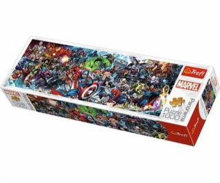 Trefl Puzzle 1 000 dílků Panorama Marvel The Avengers