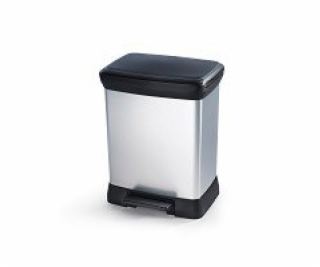 Odpadkový kôš Curver Deco Bin Duo 10 + 18 l strieborný