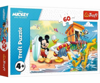 Puzzle 60 dílků Zajímavý den Mickey Mouse