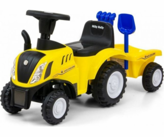 Milly Mally Detský traktor NEW HOLLAND žltý