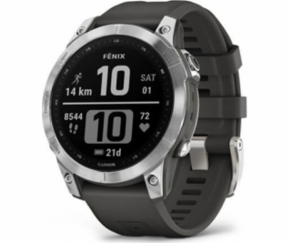 Garmin fenix® 7 – Standard Edition, Silver / Black Band, EU