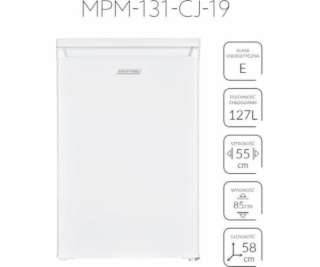 Voľne stojaca chladnička MPM-131-CJ-19 127 l, biela