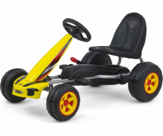 Detská šliapací motokára Go-kart Milly Mally Viper žltá