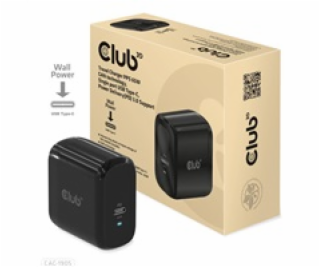 Club3D cestovná nabíjačka PPS 65W GAN technológia, USB Ty...
