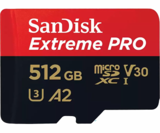 SanDisk microSDXC 512GB Extreme Pro A2 C10 V30 UHS-I U3