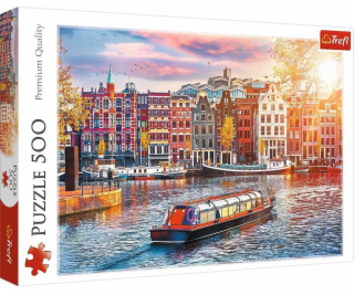 Puzzle 500 dílků v Amsterdamu Nizozemsko
