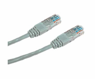 Krížený UTP patch kabel 0,5 m Cat5e šedý