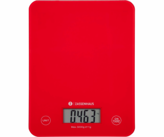 Zassenhaus Kitchen Scale Digital Scale Balance Cool red
