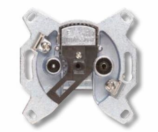 ABB Priechodná RTV zásuvka, mechanizmus 5011-A3614