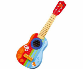 Sevi Farebná drevená gitara s myšou a mačkou (82012)