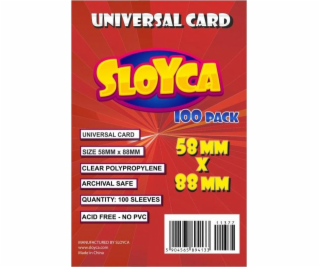 Univerzálne puzdro na karty SLOYCA 58x88mm (100ks) SLOYCA