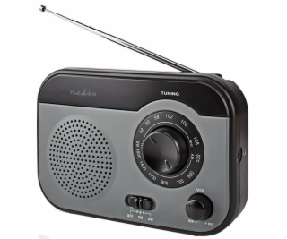 NEDIS přenosné rádio/ AM/ FM/ napájení z baterie/ síťové ...