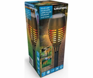 Grundig - lampa solarna z efektem płomienia świecy duża 4...