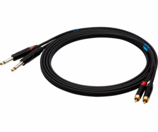 SSQ RCAJM1 SS-1427 Cable 2x RCA - 2x Jack Mono 6 3 mm 1 m...