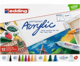 Akrylové fixy 12 farieb
