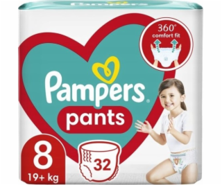 Pampers Pieluchomajtki Pants 8, 19+ kg, 32 szt.
