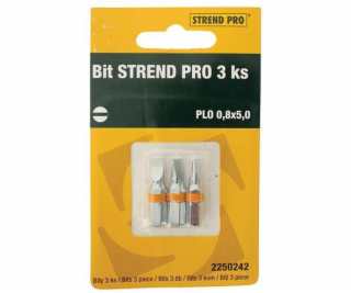 Bit Strend Pro S2 plochý 0,6x4,0 mm 3 ks