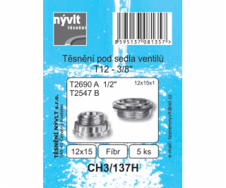 Tesnenie pod sedlá ventilov T12-3/8"-5 ks