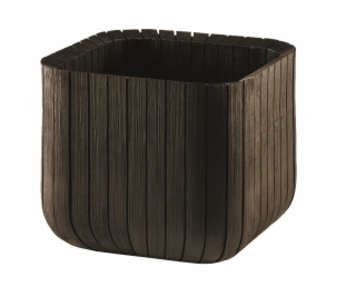 Kvetináč Cube Planter hnedý 29,5x29,5 cm