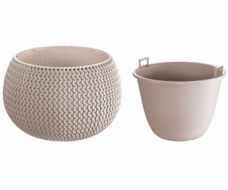Kvetináč SPLOFY s vkladom 3,9 l/29 cm mocca