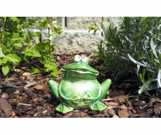 Žába keramická - zahradní dekorace 10x13 cm