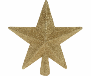 Špička vianočná 19 cm hviezda zlatá