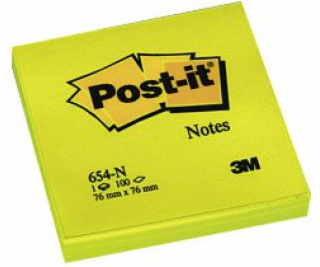Post-it samolepicí blok 76x76/100k žlutý neon (FT510010174)