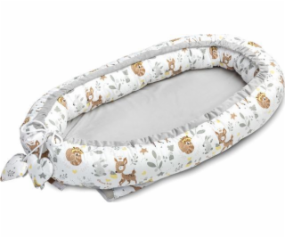 Sensillo VELVET COCOON 80x45 LESNÉ DOBRODRUŽSTVO BIELA /8816