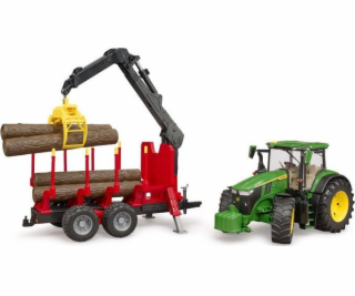Bruder John Deere 7R 350 m vyvážací príves, model vozidla