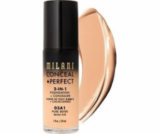 Milani Perfect 2in1 Faceal Foundation Pure Beige 30 ml