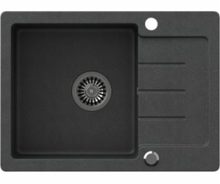 Steiner Johnny 116 Sink Stehingran Granite Black 1-Chambe...