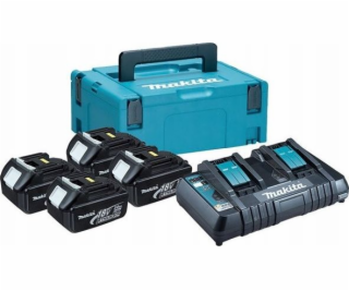 SET MACITA PECKED SET 18V MAKPAC, BL1830BX4+DC18RD (19797...