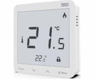 Tech R-8S ovladač plus místnost, bezdrátová s měřením vlh...