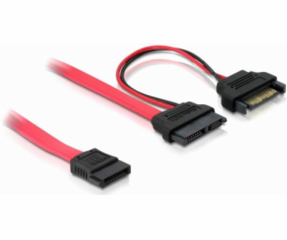 DeLock kábel SATA Slimline 13-pin samica -&gt; 7 +15 pin 5V
