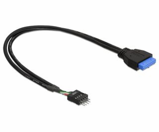 DeLock adaptér USB 3.0 19-pin samica na USB 2.0 8-pin samica