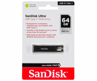 SanDisk Ultra USB Type C    64GB Read 150 MB/s   SDCZ460-...