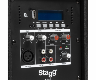 Stagg AS8, aktivní 8  reprobox MP3/BT/USB, TWS, 125W