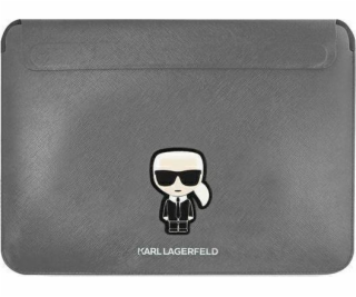 Karl Lagerfeld Saffiano Ikonik Computer pouzdro 16  Silve...
