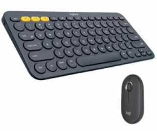 Klávesnica Logitech Pebble 2 Combo, EN, grafitová, bezdrô...