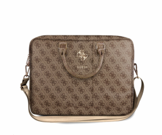 Guess PU 4G Metal Logo Computer Bag 15/16  Brown Nové