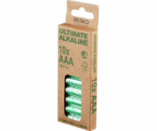 DELTACO ULTIMATE, Batérie alkalické AAA LR03 10ks