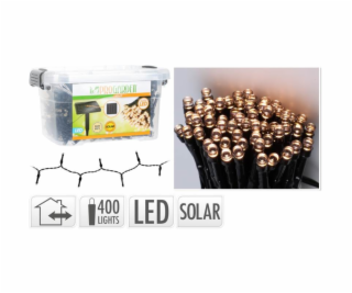 Solární světelný řetěz LED PARTY 400 LED Solární světelný řetěz LED PARTY 400 LED