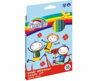 Pastelky Grand Pencil 18 barev, trojúhelníkové, super měkké