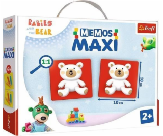 TREFL Maxi pexeso Treflíci a medvedík