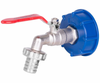 Ventil na IBC nádrž 3/4 +plastová redukce 60 mm s výpustí n