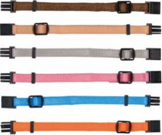 Obojky Trixie Puppy, M–L: 22–35 cm/10 mm, 6 ks, různé barvy