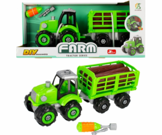 Mega Creative Tractor na zatáčení s přívěsem na Mega Crea...