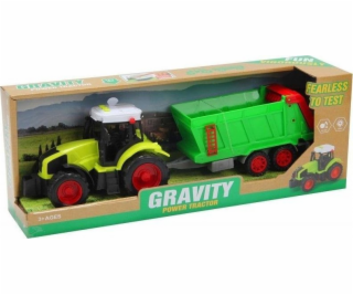 Traktor s přívěsem a zvukem